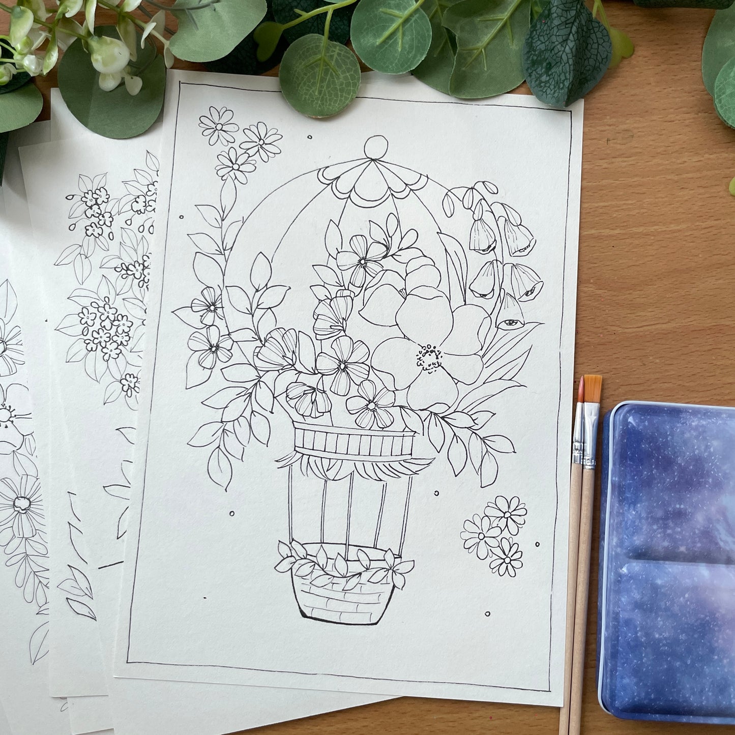 Coloring Pages Kit – Paint Outside the Lines
