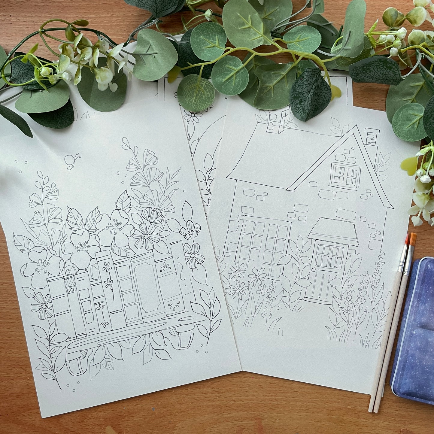 Coloring Pages Kit – Paint Outside the Lines