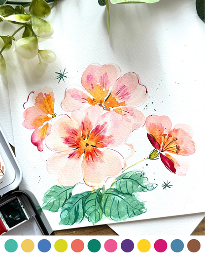 Tropicals Watercolor Starter Kit
