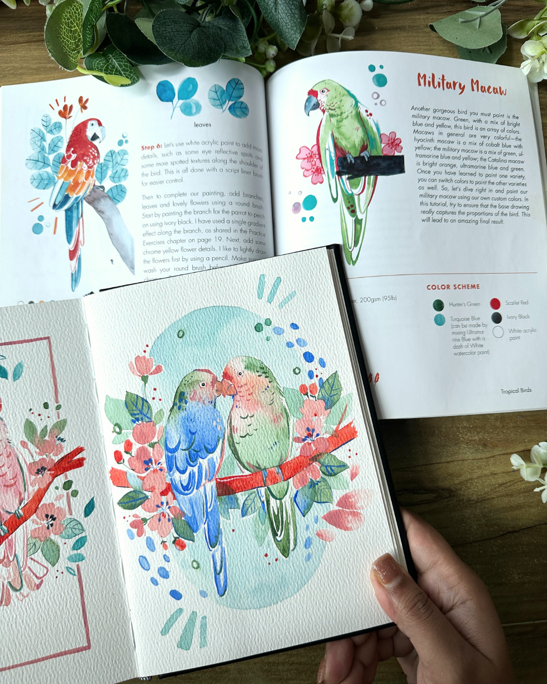 Vibrant Watercolor Birds — 24 Step-by-Step Projects