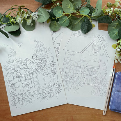 Coloring Pages Kit – Paint Outside the Lines