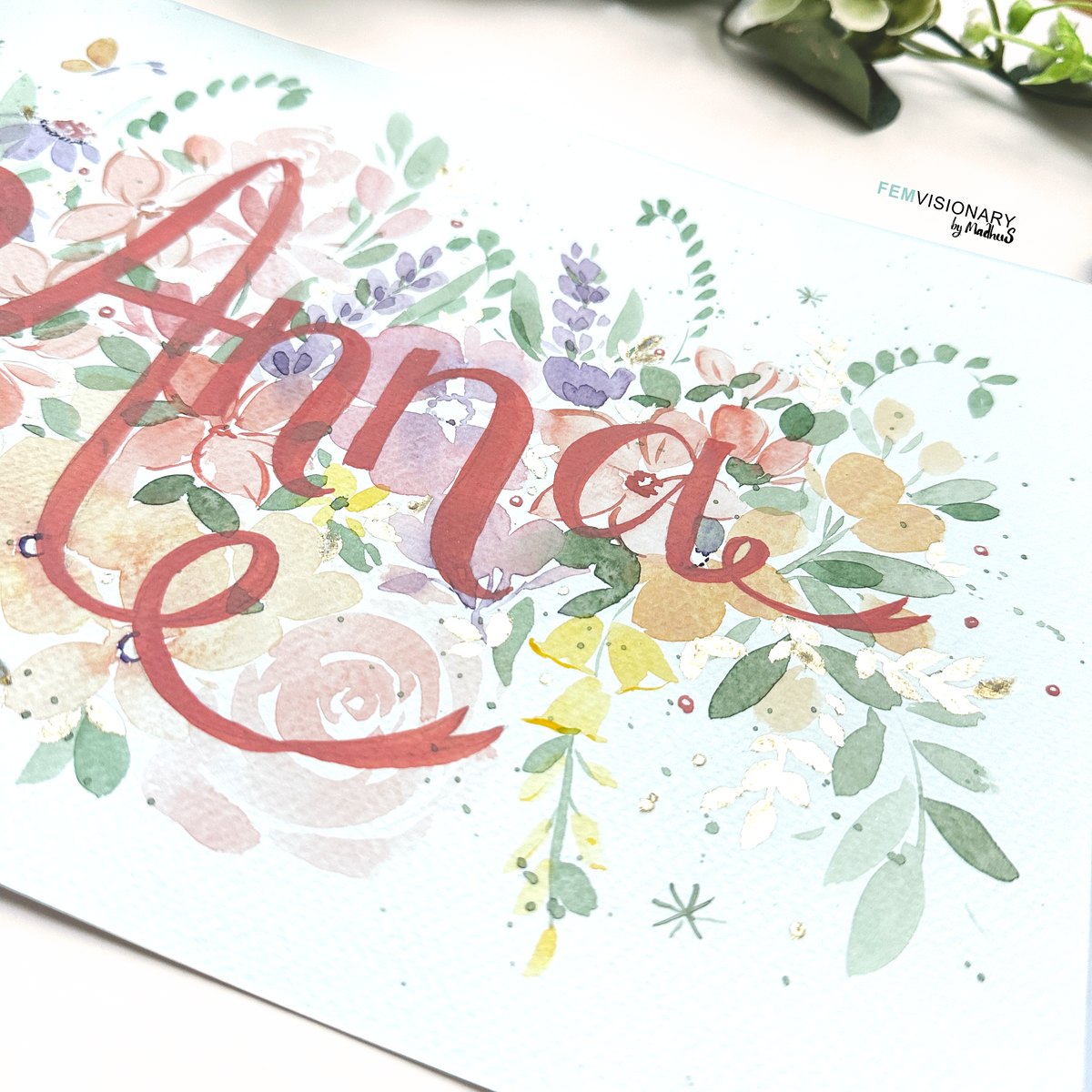 Personalized Watercolor Name Art — Made Just for You