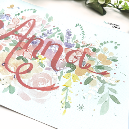Personalized Watercolor Name Art — Made Just for You