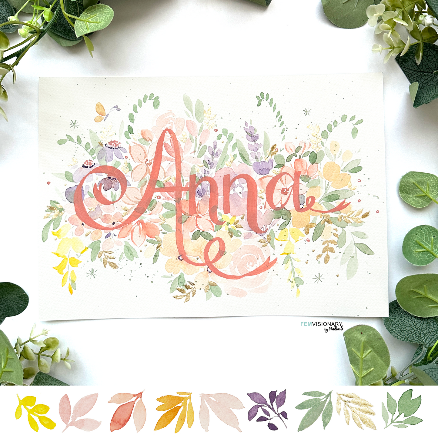 Personalized Watercolor Name Art — Made Just for You