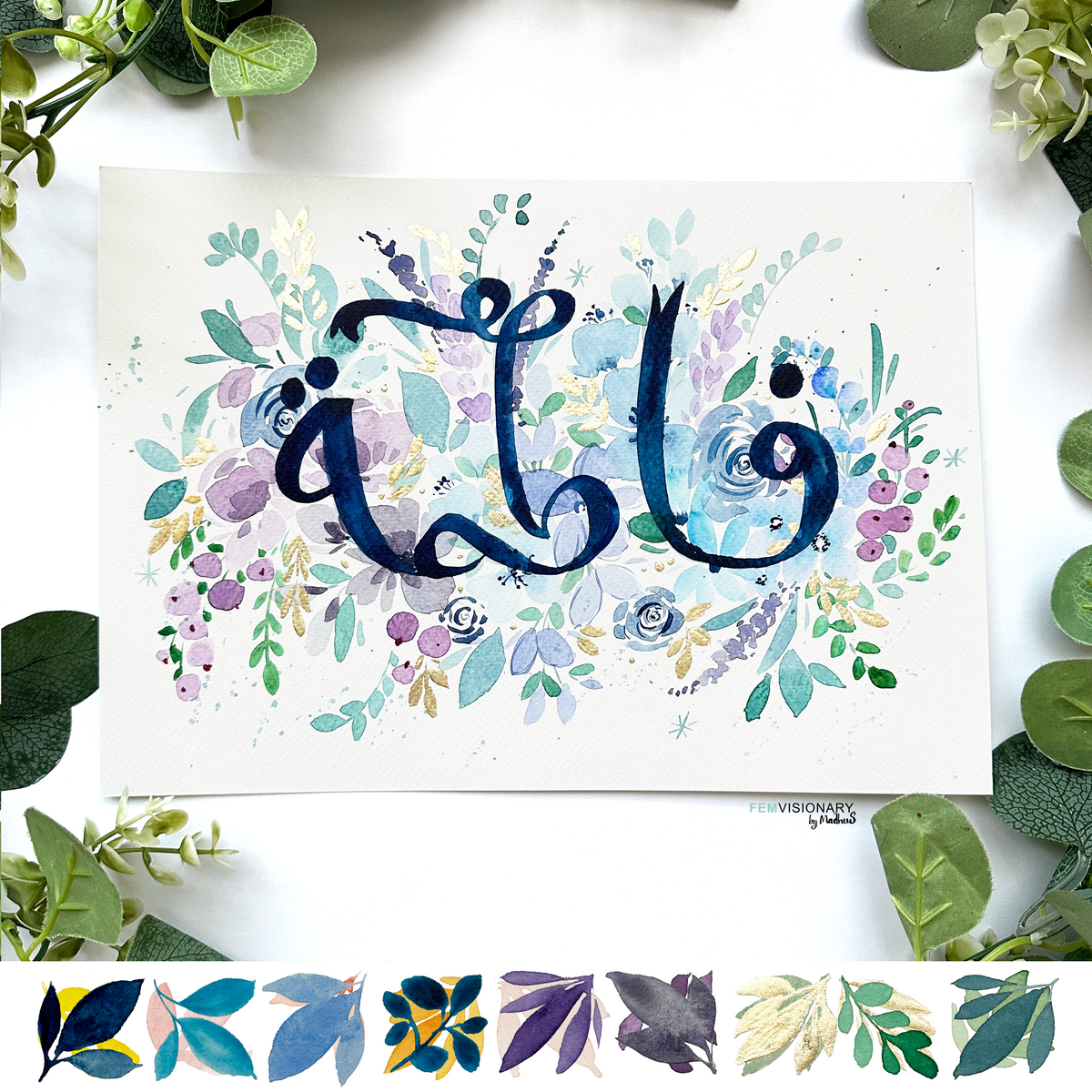 Personalized Watercolor Name Art — Made Just for You